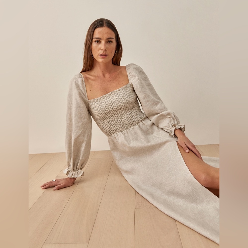 Reformation Gitane Linen Dress